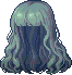 Wavy Wavelengths Hair, green