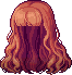 Flowy Wavelengths Hair, orange