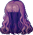 Flowy Wavelengths Hair, purple