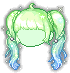 Summer Twin Tails Hair, green