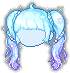Summer Twin Tails Hair, blue