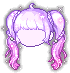 Summer Twin Tails Hair, purple