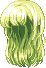 Piecey Locks Hair, green