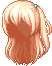 Side-tied Hair, orange