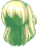 Side-tied Hair, green