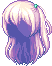 Side-tied Hair, purple