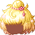 Flower Fascinator Hair, blonde