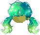 Cosmos Hair, green