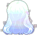 Foggy Elodie Hair, blue