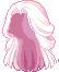 Double Half-up Hair, red