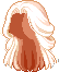Double Half-up Hair, orange