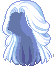 Double Half-up Hair, blue