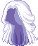 Double Half-up Hair, purple