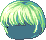 Fluffy Bob Hair, green