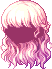 Beach Wavy Bangs Hair, red