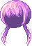 Beach Wavy Pigtails Hair, purple