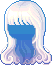 Bouncy Wave Hair, blue