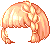 Chic Fluffy Bob Hair, orange