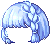 Chic Fluffy Bob Hair, blue