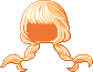 Soft Twisted Sister Hair, orange