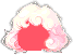 Fluffy Puffy Cloud Hair, red