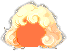 Fluffy Puffy Cloud Hair, orange