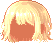 Fuzzy Fried Hair, blonde