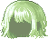 Fuzzy Fried Hair, green