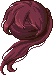 Wind-Tousled Ponytail, red