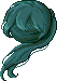 Wind-Tousled Ponytail, green