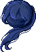 Wind-Tousled Ponytail, blue