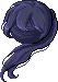 Wind-Tousled Ponytail, purple