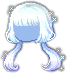 Foggy Graceful Hair, blue
