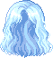Glass Bead Hair, blue