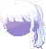 Snowy Hair, blue