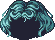 Mustache Hair, blue