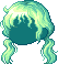 Messy Locks, green