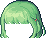 Schoolgirl Cut, green