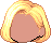 Parted Mid-Length Hair, blonde