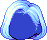 Parted Mid-Length Hair, blue