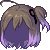 Balayage Hair, purple