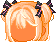 Twin Bob Hair, orange