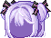 Twin Bob Hair, purple
