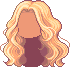 Stylish Wavy Hair, orange