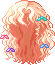 Wavy Ribbon Hair, orange