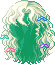Wavy Ribbon Hair, green