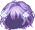 Flower Poodle Hair, purple