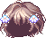 Flower Poodle Hair, brown