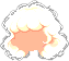 Cottony Cloud Hair, orange