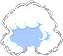 Cottony Cloud Hair, blue